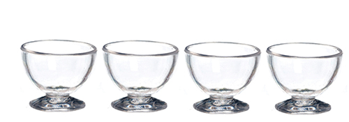 Large Clear Bowls, 4 pc.